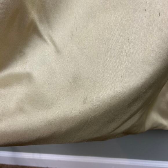 NWT J. McLaughlin Gala Raw Silk Gold Metallic Taffeta Midi Skirt Full sz 4 Small - Picture 6 of 12